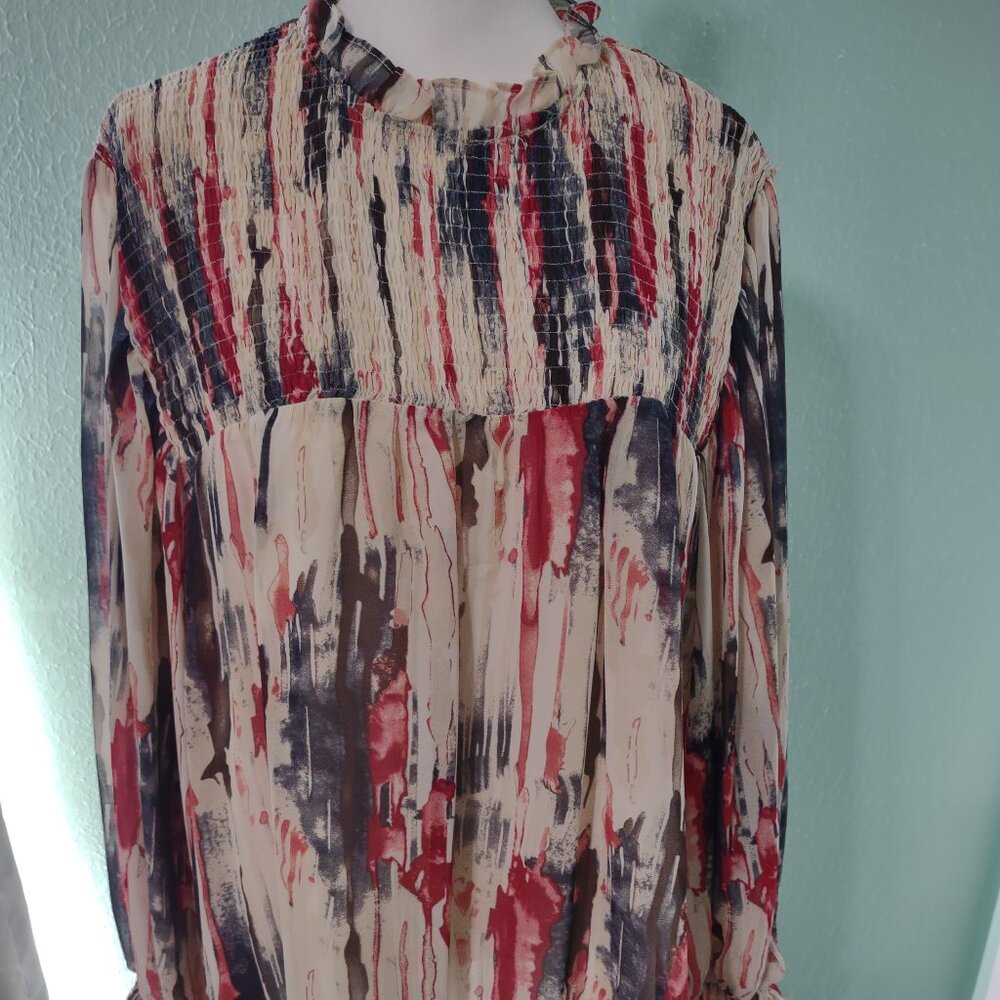 Entro Flowy Long Sleeved Blouse. Size L